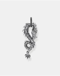 THOMAS SABO - Dragon pendant with black zirconia large