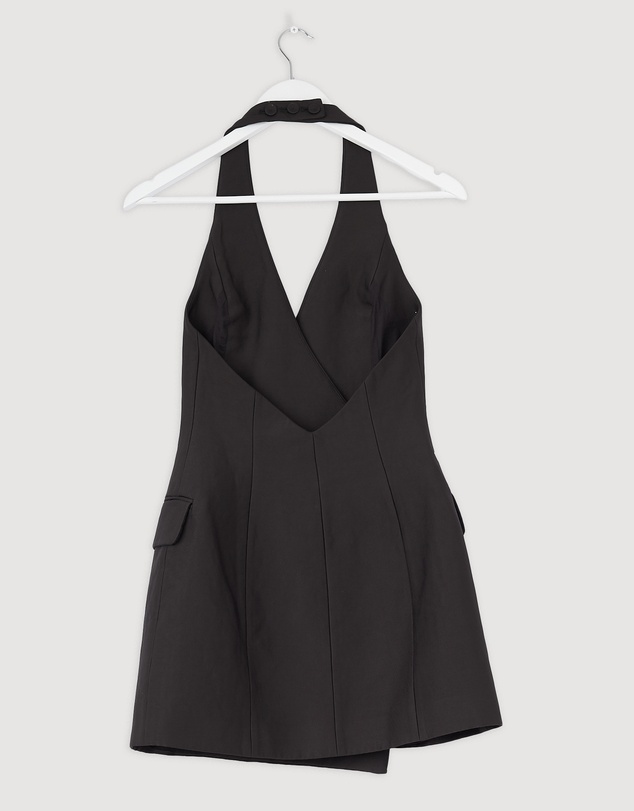 Revibe - Repaired Shona Joy Otis Tailored Wrap Mini Dress - AU 6