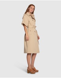 Belle & Bloom - Dust & Daring Short Sleeve Trench Style Dress