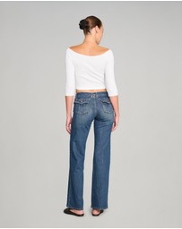 Love and Nostalgia - Sugar Baby White Rib Top