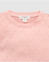 Purebaby - Scalloped Knit Set -Kids-Babies