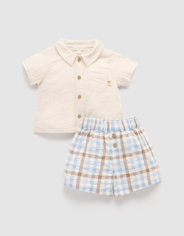 Purebaby - Check Set-Kids-Babies