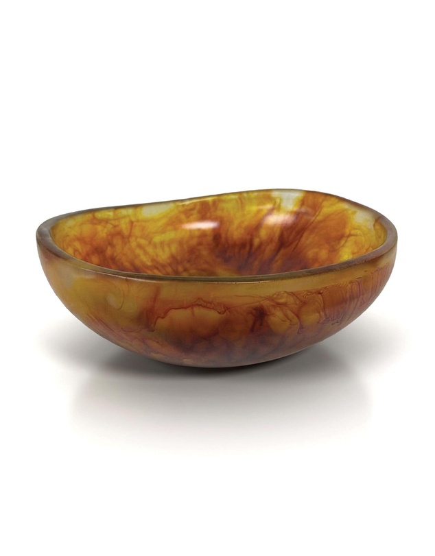 Urban Attitude - Urban Attitude RAQS Salad Bowl Height: 11.5cm, Width: 29.5cm, Length: 31cm - Burnt Amber