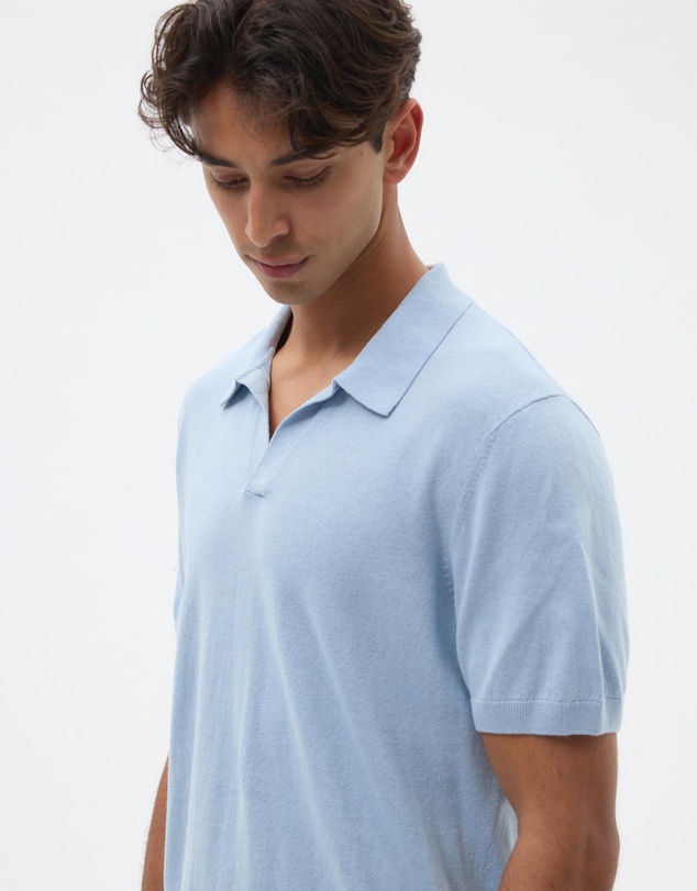 AERE - Linen Blend Knit Polo