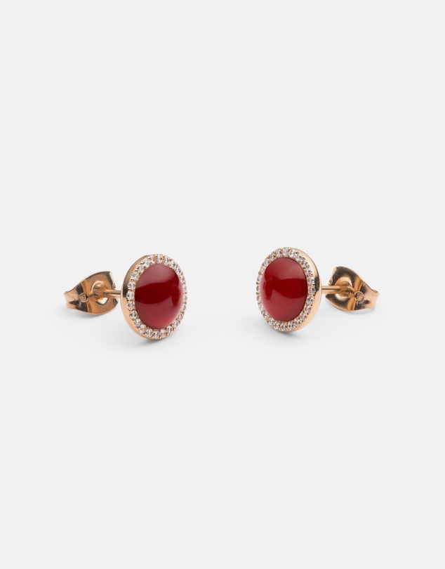 Daniel Wellington - Audrey Earrings Red Agathe
