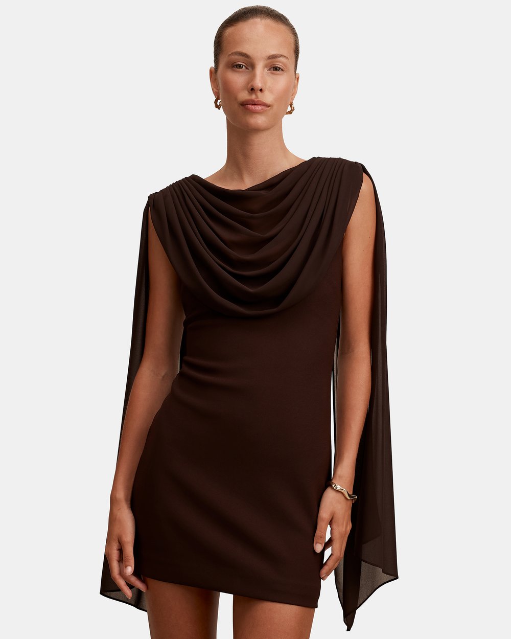 Bowie Mini Dress with Shawl by Forever New Online | THE ICONIC | Australia