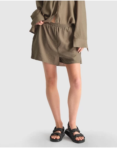 Decjuba - D-Luxe Textured Shorts