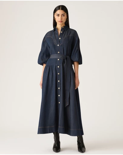 MOS The Label - Cleo Denim Shirt Dress