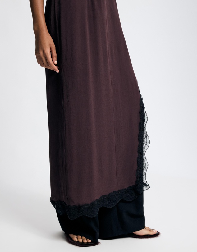 Lover - Anya Lace Trim Sheer Tunic