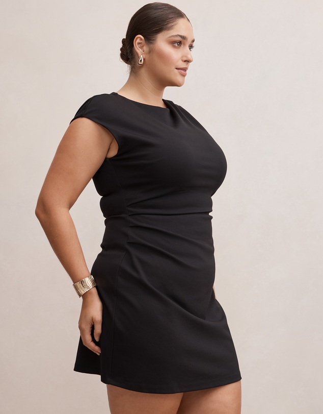 Forever New Curve - Carly Curve Sleeveless Tuck Mini Dress