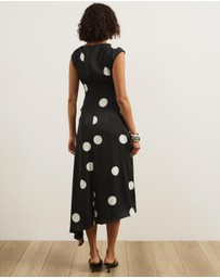 Atmos&Here - Ava Polka Dot Printed Midi Dress