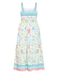 City Chic - Plus size Calissa Seascape Print Maxi Dress - light blue