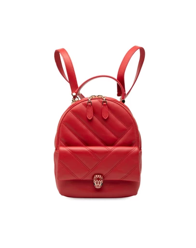 Pre-Loved by Azura Reborn - Pre-Loved Leather Serpenti Cabochon Backpack