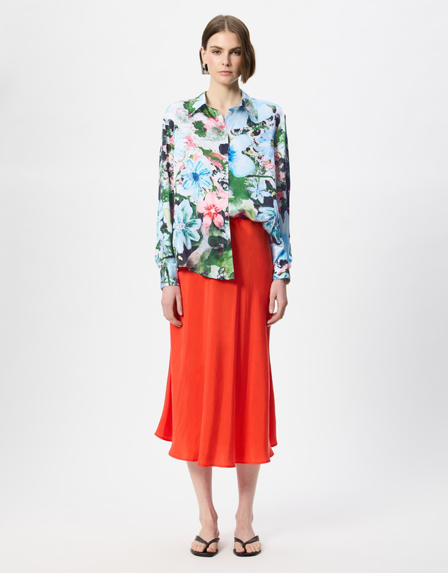 The Social Outfit - Silk Long Sleeve Shirt - Pardis