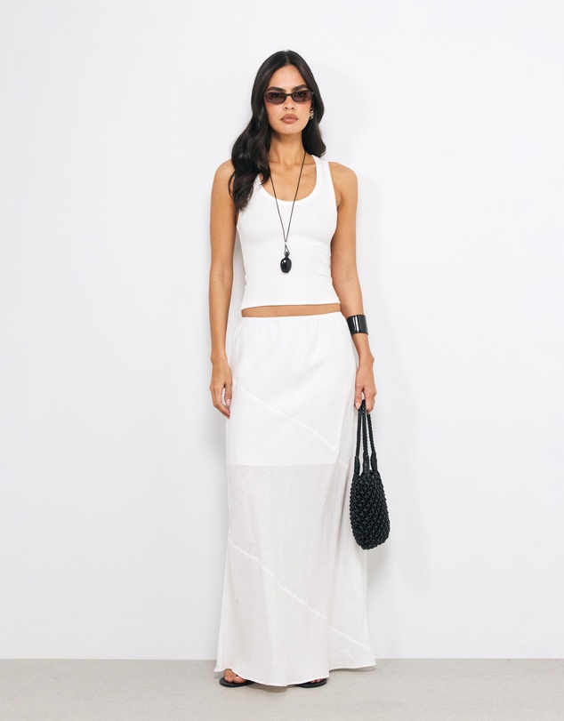 AERE - Zella Linen Maxi Skirt