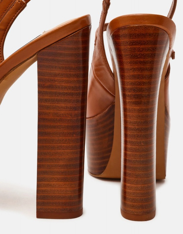 Steve Madden - Scotlyn-Stacked Tan Heels