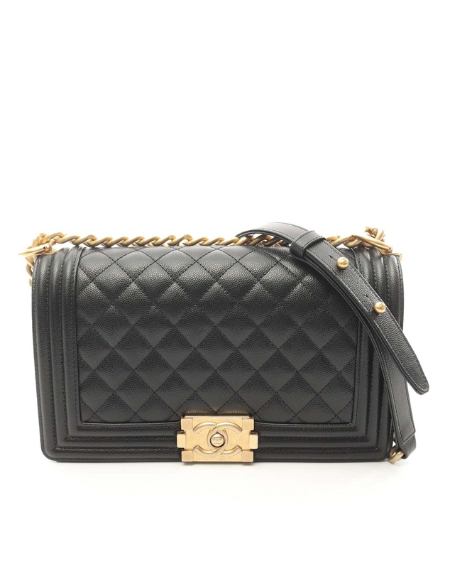 Pre-Loved by Azura Reborn - Pre-Loved Medium Quilted Caviar Boy Flap