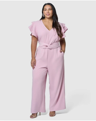 Pink Dusk by Curve Project - Caught Out Jumpsuit