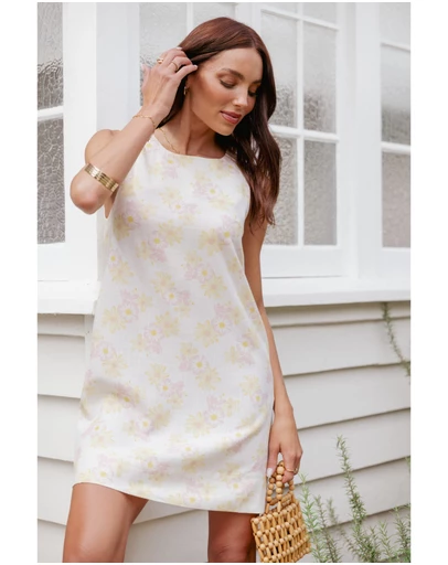 Petal & Pup - Zoe Mini Dress - Pink Floral