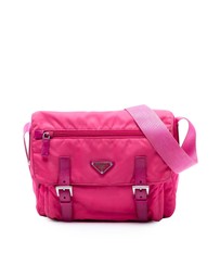 Pre-Loved by Azura Reborn - Pre-Loved Tessuto Zip Double Buckle Messenger Bag