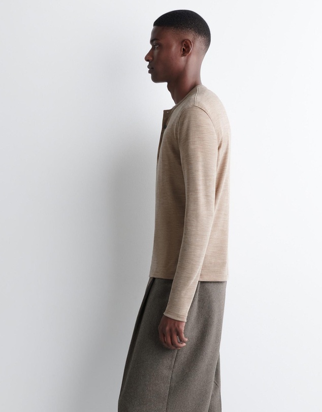 COS - Wool-Blend Henley Top