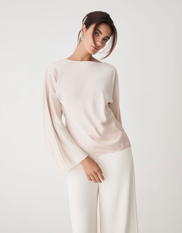 Forcast - Asma Satin Bias Cut Top