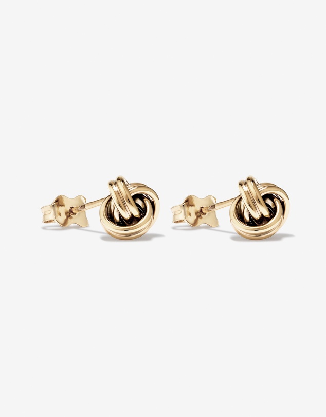 Michael Hill - Knot Stud Earrings in 10kt Yellow Gold