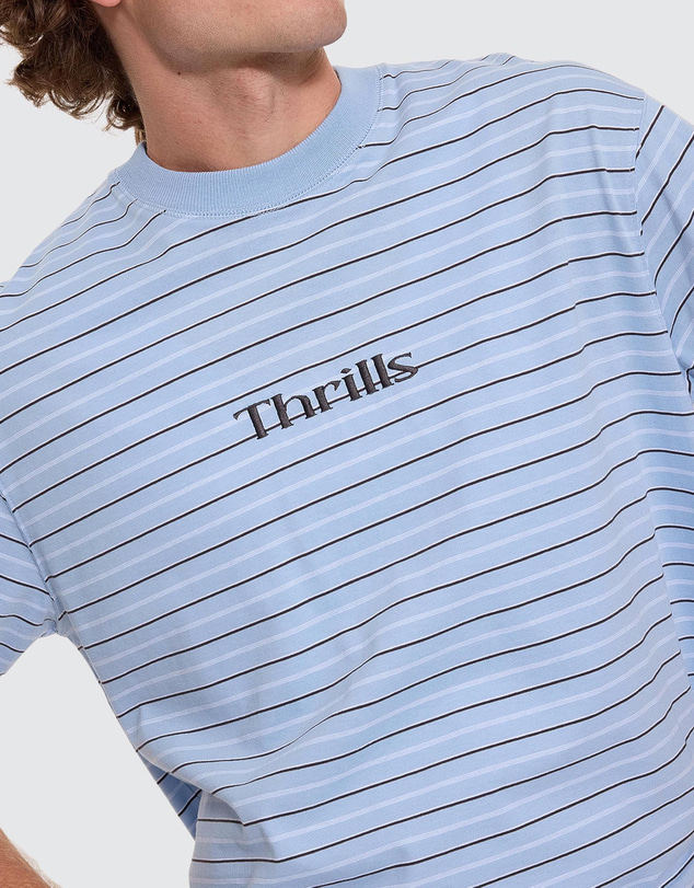 Thrills - Flowers Of Tomorrow Stripe Box Crop Tee