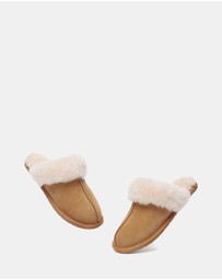 EVERAU - EverAU Ugg Rosa Slipper Suede Cow Suede Upper House Shoes