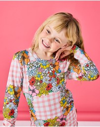 Kip&Co - Garden Wonders Organic Cotton LS Top Pants Pyjama Set - Kids-Teens
