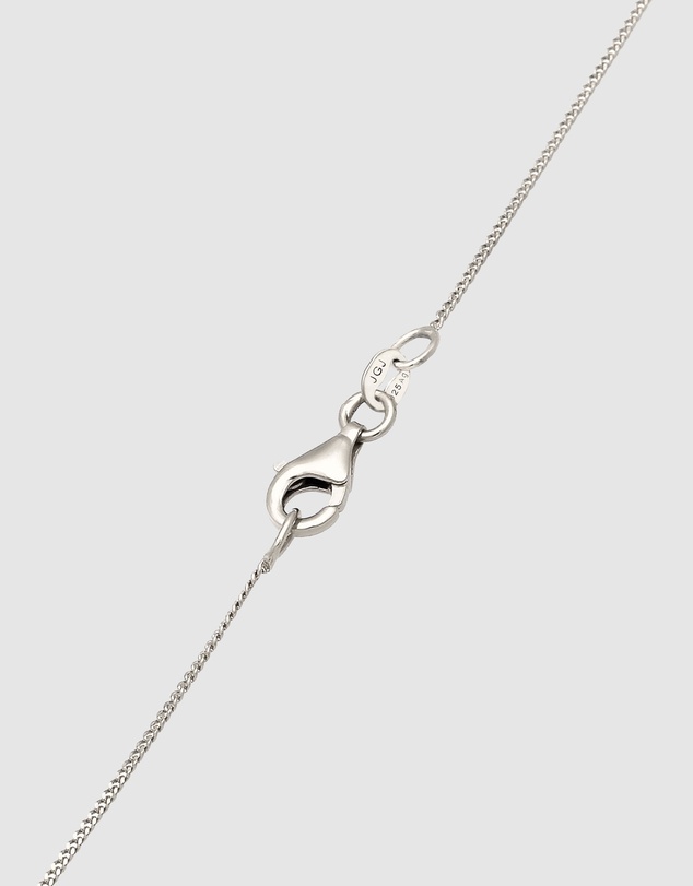 Elli Jewelry - Rock Crystal Disc Necklace in 925 Silver