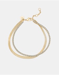 Mestige - Twilight Duo Bracelet - 18K Gold Plated