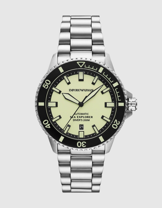 Emporio Armani - Silver Tone Automatic Watch