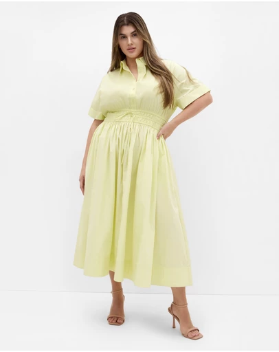 City Chic - Lana Midi Shirt Dress