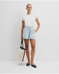 Country Road - Cuff Chambray Short