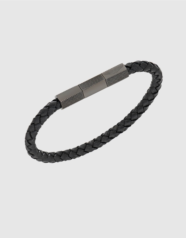 Aston Martin - TKS Gun and Black Braided Leather Bracelet