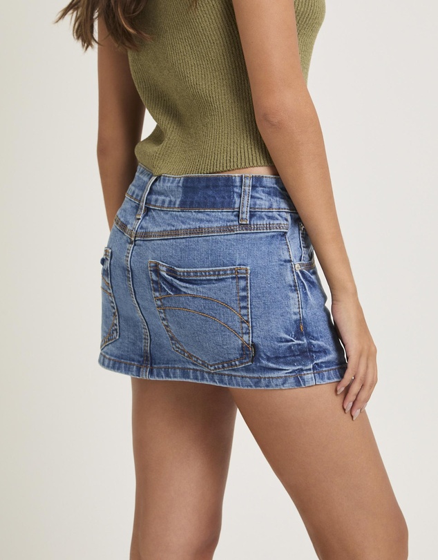 Insight - Niche Denim Mini Skirt