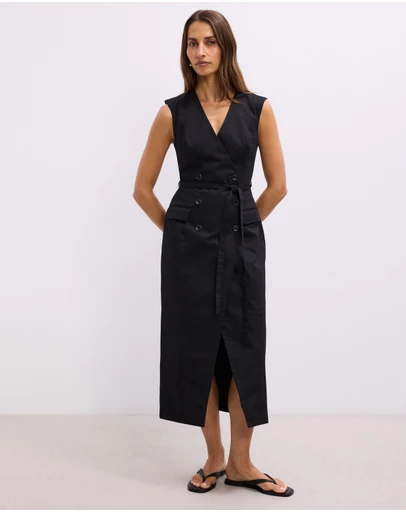 The Fated - Mabel Vest Midi Dress