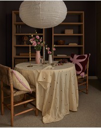 Mosey Me - Forget Me Not Embroidered Tablecloth