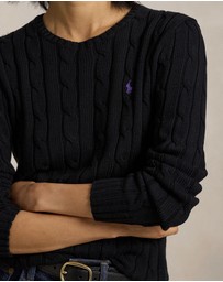 Polo Ralph Lauren - Julianna Cable Knit Cotton Crewneck Sweater