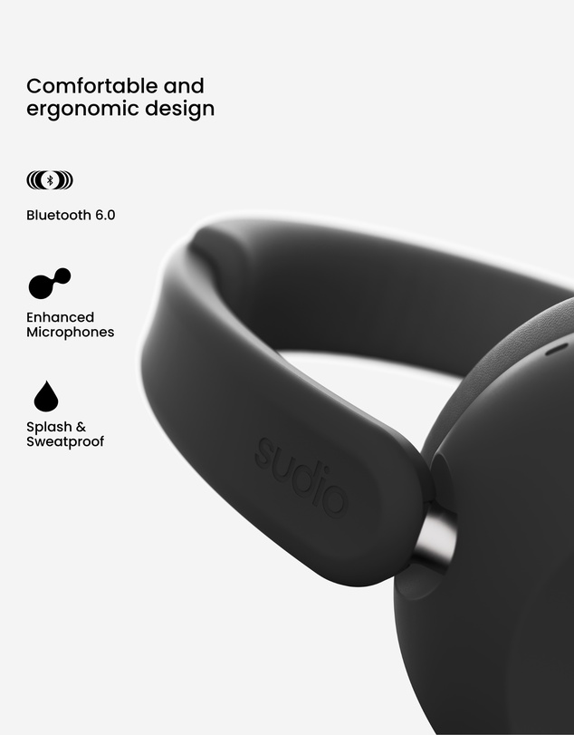 Sudio - K3 Pro - Wireless Active Noise Cancelling Over-Ear Headphones with Powerful Bass & All-Day Comfort