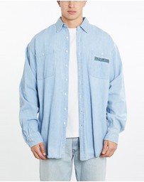 Vintage by The Real Deal - Pre Loved - Vintage 90s Harley Davidson Denim Button Up Shirt