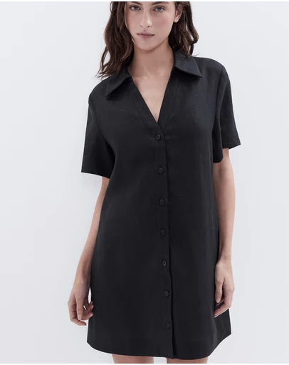 UNISON - Collared Button Through Dress