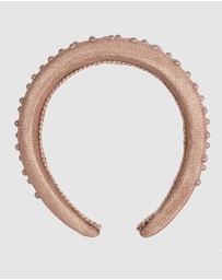 Max Alexander - Taupe Sinamay Racing Fascinator Headband