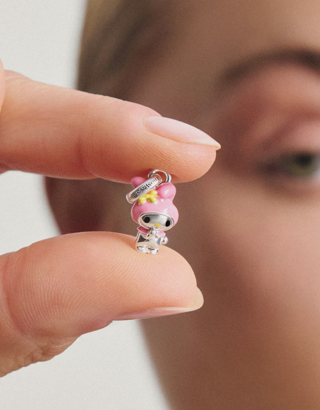 THOMAS SABO - Hello Kitty My Melody Connect Charm with Yellow Bow, Silver-Plated