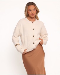 Petal & Pup - Verago Textured Stripe Cardigan - Cream