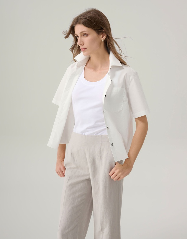 IDA+S - Claire Cotton Button Down Top
