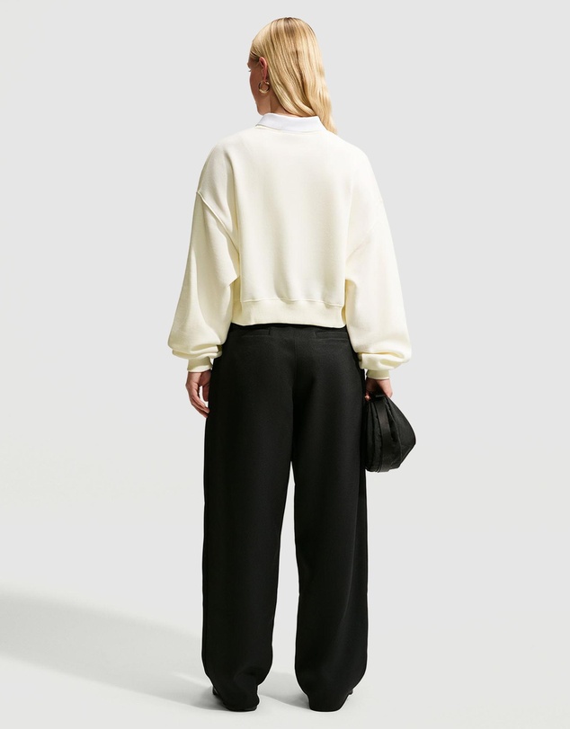 Nike - Studio Fleece Medium Weight Oversized Cropped Crew