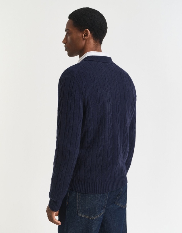 Gant - Lambswool Cable Polo