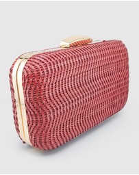 Izoa - Sophia Woven Clutch